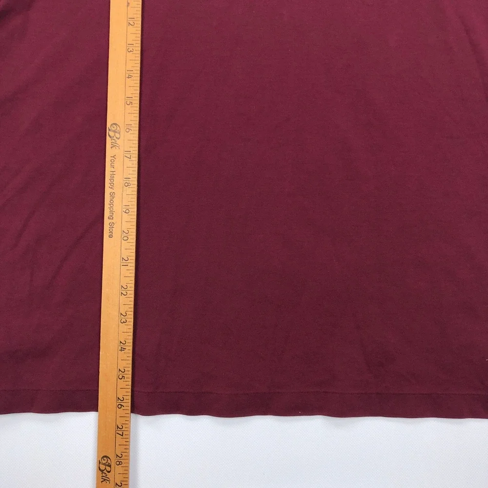 Polo Ralph Lauren Mens Large Classic Fit Short Sleeve Polo Shirt Burgundy Maroon